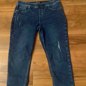 Justice Midrise Pull on jean leggings